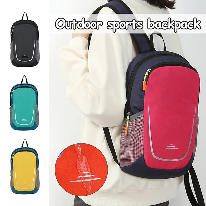 Unisex Waterproof Backpack Wear-Resistant Lightweight Large Capacity Camping Hiking Outdoor Travel Sport Cycling Portable Bag
