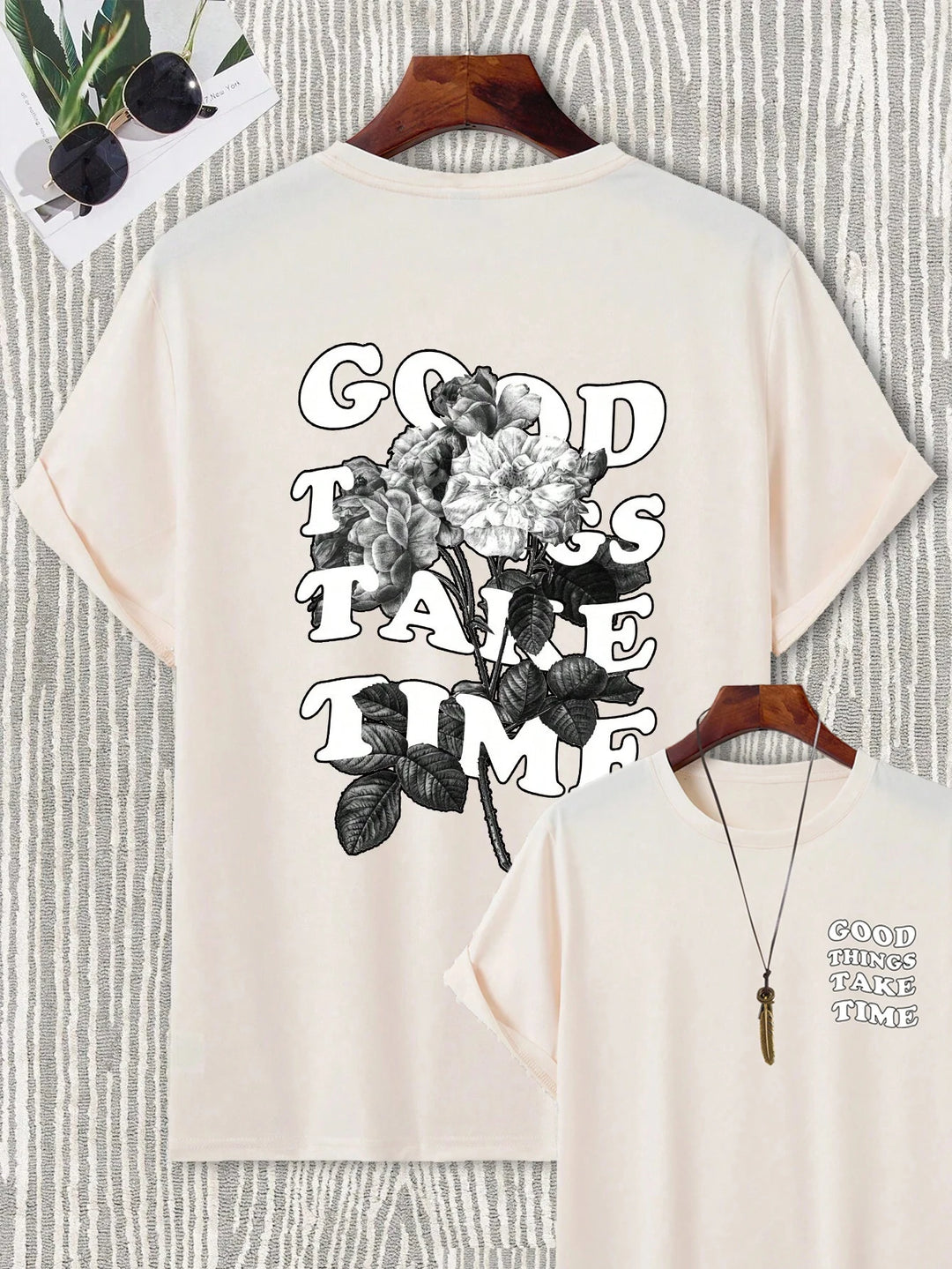Good Things Take Time Unisex Cotton T-Shirt – Streetwear Classic Tee