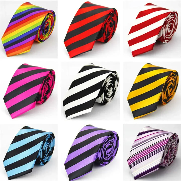 Narrow Tie for Men Women  5cm (2") Skinny Wedding Black Blue Red Pink White Purple Green Gray Piano Skull Print Slim Necktie