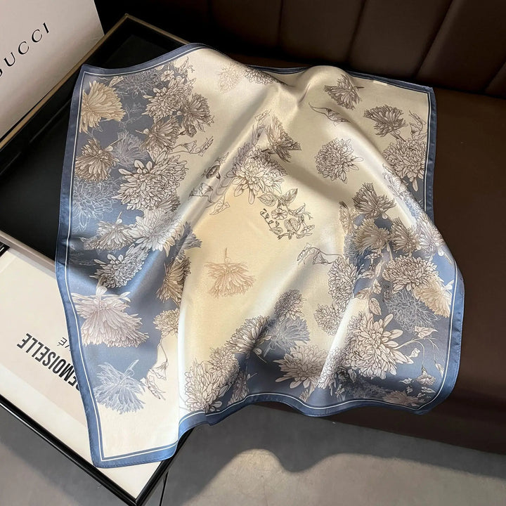 Mulberry Silk Square Scarf – Luxury Bandana & Headwrap for Women
