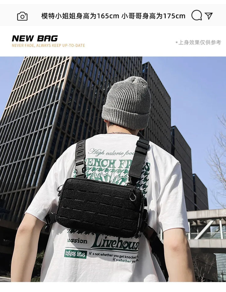 Outdoor Chest Rig – Functional Crossbody Waist Bag for Unisex Streetwear