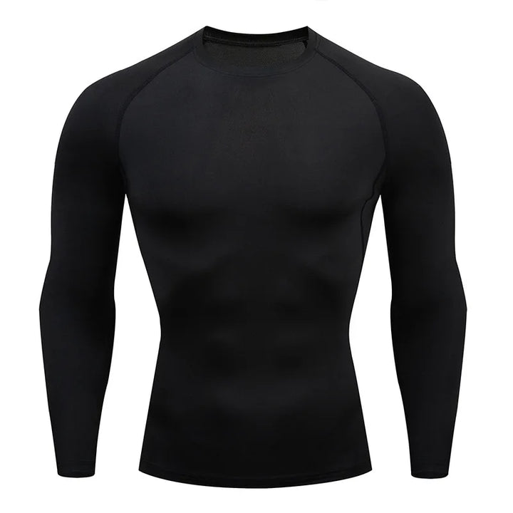 Men's T Shirt Outdoor Training Fitness Gym Jogging Running Sweatshirt Bat/-Man Compression Shirts Tight Elastic Breathable