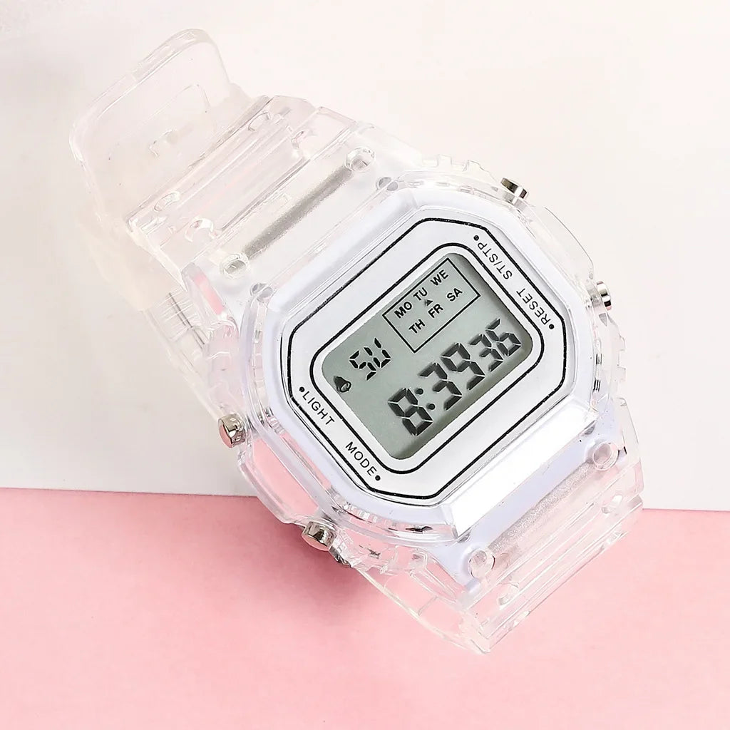 Transparent LED Sports Watch