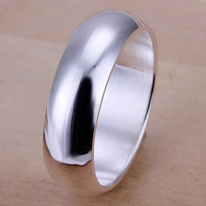SimplicityLuxe™ – Sterling Silver Round Circle Ring for Women’s Jewelry