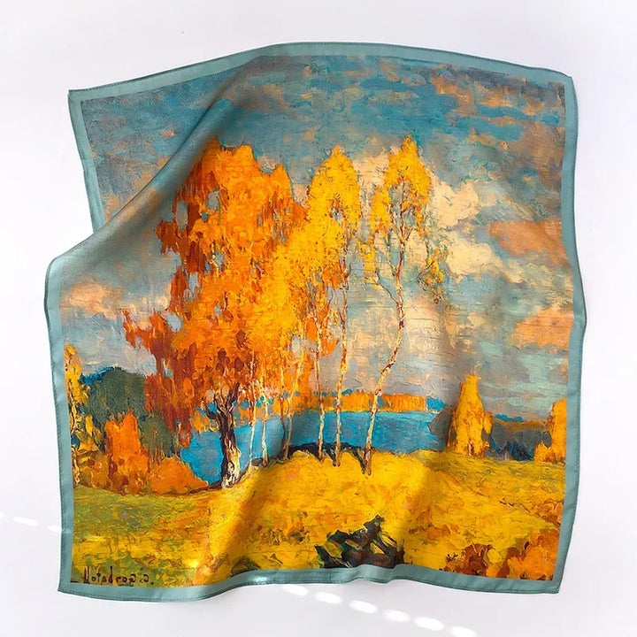 Mulberry Silk Square Scarf – Luxury Bandana & Headwrap for Women