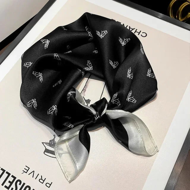 Mulberry Silk Square Scarf – Luxury Bandana & Headwrap for Women