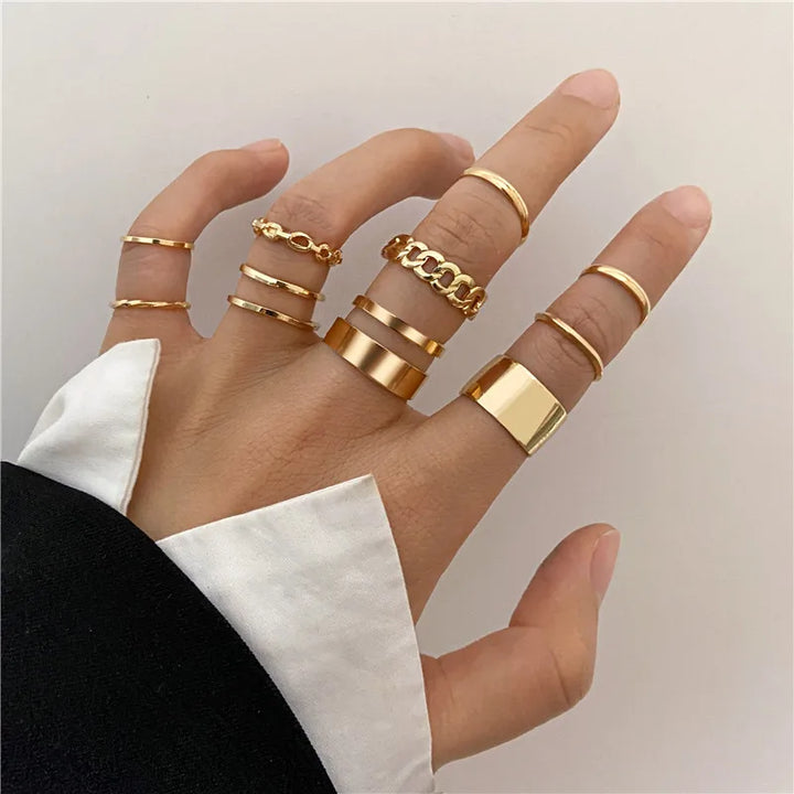 Silver Crystal Rings