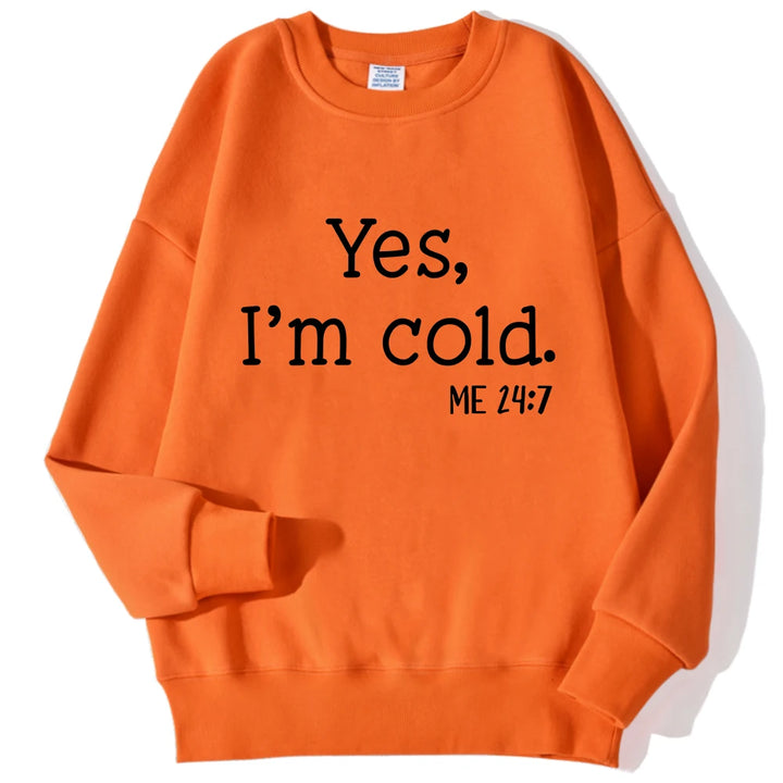 Cold" Printed Sweatshirt