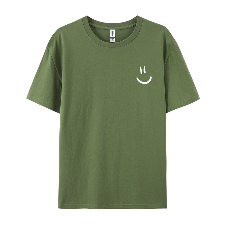 Minimalist Smile Tee – Street Style Summer Top