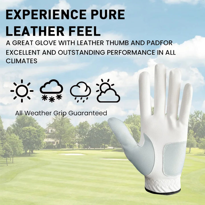 Golf Gloves Men 3pcs/6pcs All Weather Soft Breathable Left Hand Right Grip Drop Shipping