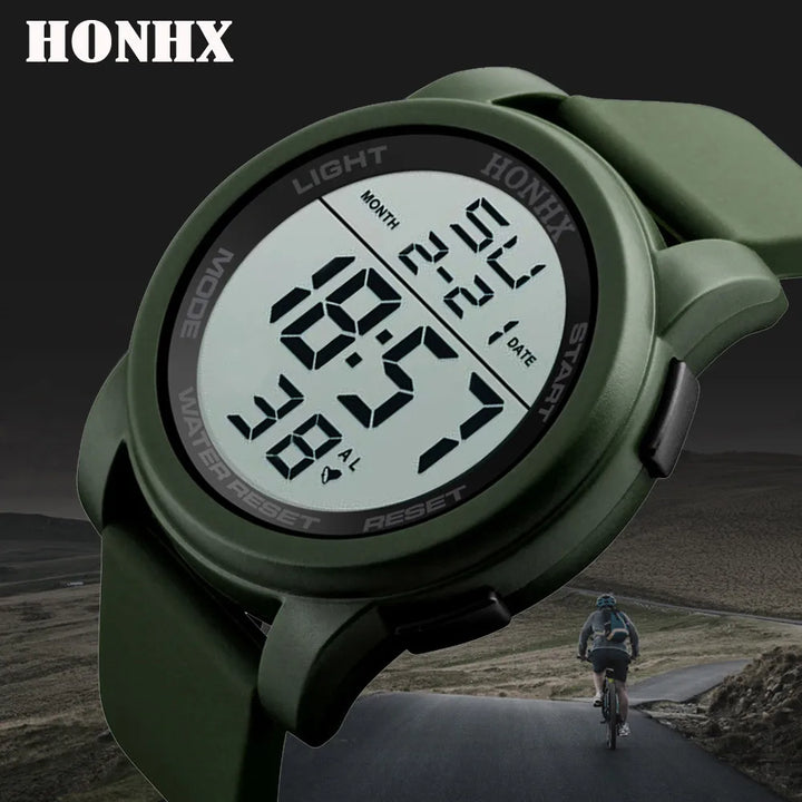 Digital Fusion Watch – Stylish 2024 Analog-LED Timepiece for All