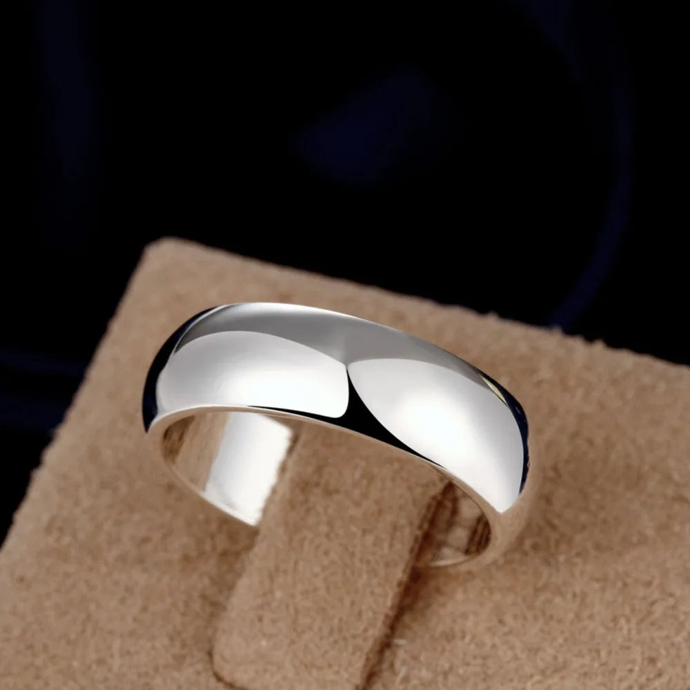 SimplicityLuxe™ – Sterling Silver Round Circle Ring for Women’s Jewelry