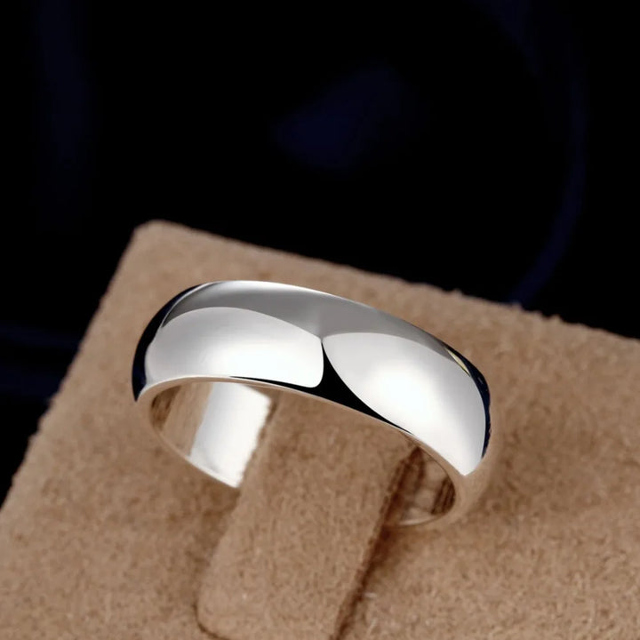 SimplicityLuxe™ – Sterling Silver Round Circle Ring for Women’s Jewelry