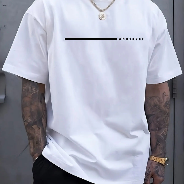 Whatever Print Cotton T-Shirt