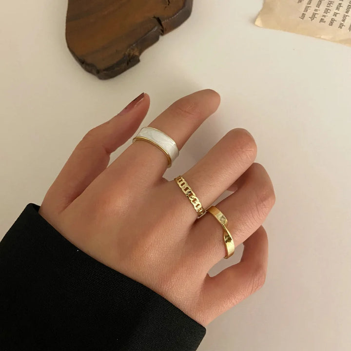 Silver Crystal Rings