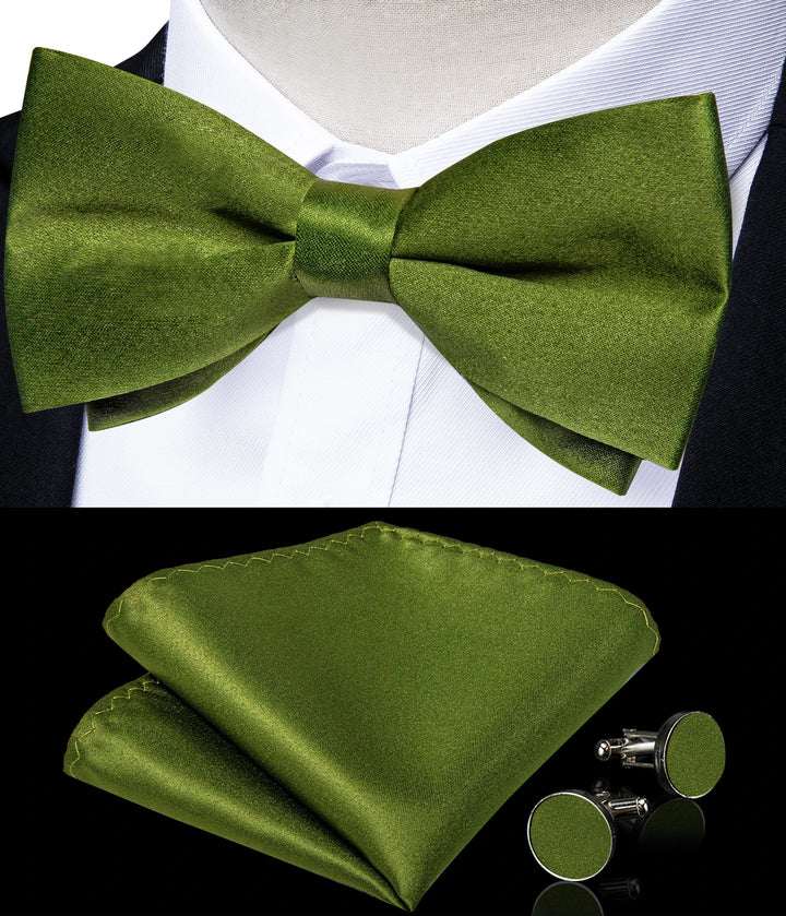 Men’s Pre-tied Bow Tie Set – Wedding & Groom Accessories