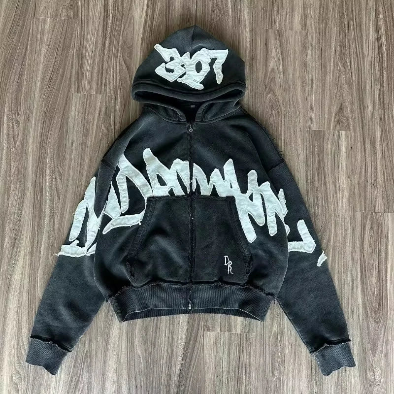 Y2K Letter Print Hoodie