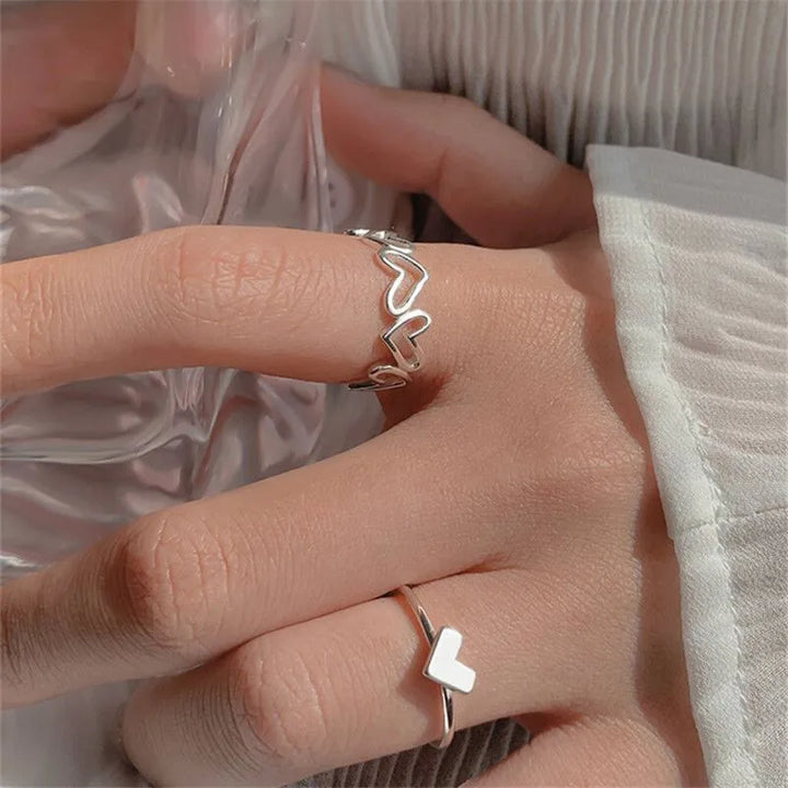 Silver Crystal Rings