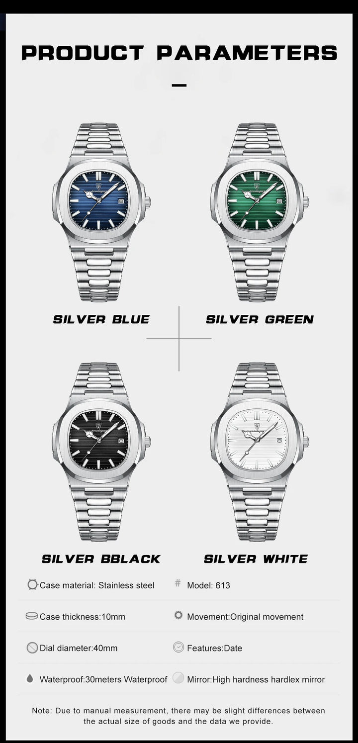 POEDAGAR Luxury Sports Watch for Men