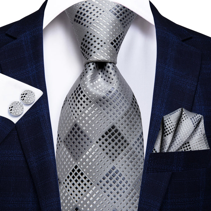 Hi-Tie 8.5cm Business Black Solid Paisley 100% Silk Men's Tie Neck Strip Ties for Men Formal Luxury Wedding Neckties Gravatas