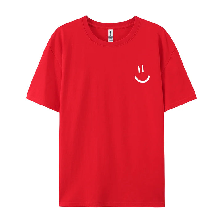 Minimalist Smile Tee – Street Style Summer Top