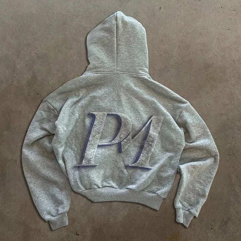 Y2K Retro Print Hoodie