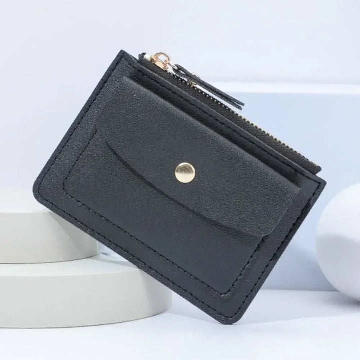 PU Leather Women’s Wallet – Multi-Card Coin Purse with Zipper