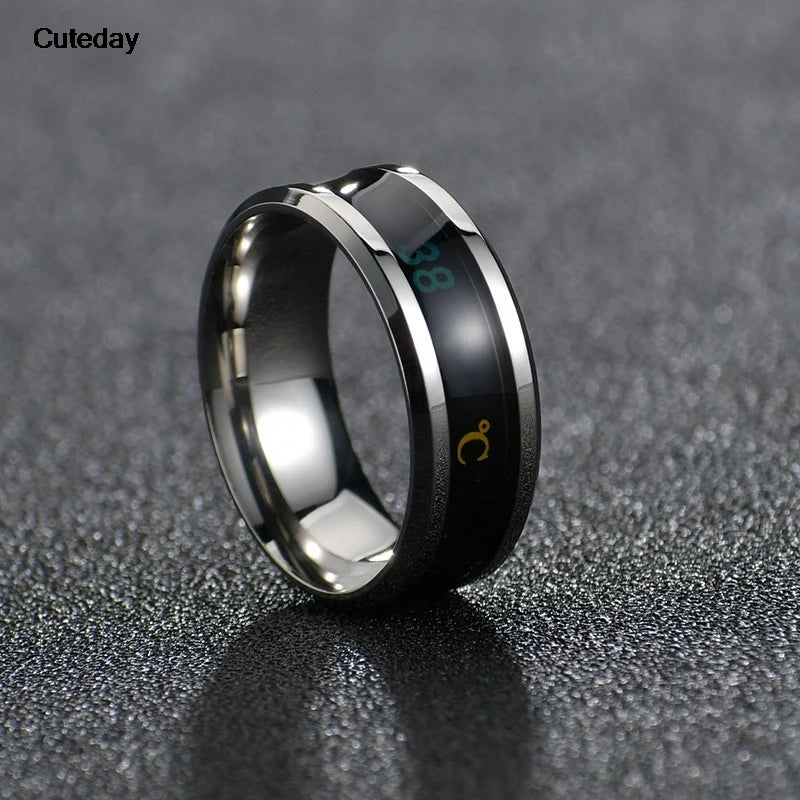 AuraTemp™ – Waterproof Mood Ring for Men & Women