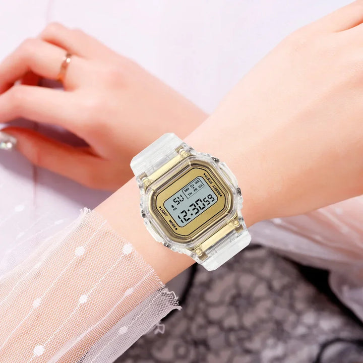 Transparent LED Sports Watch