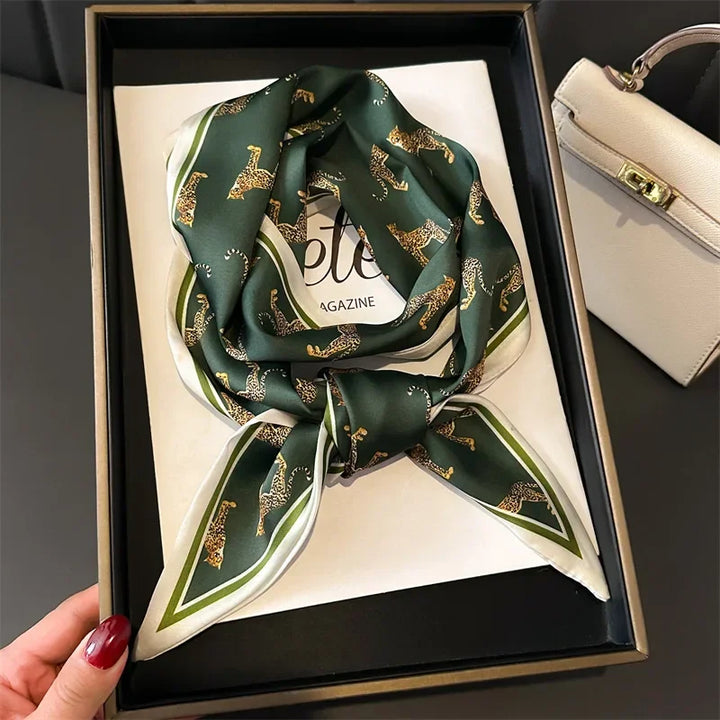 Silk Hair Scarf – Thin Satin Neck & Purse Wrap for Women
