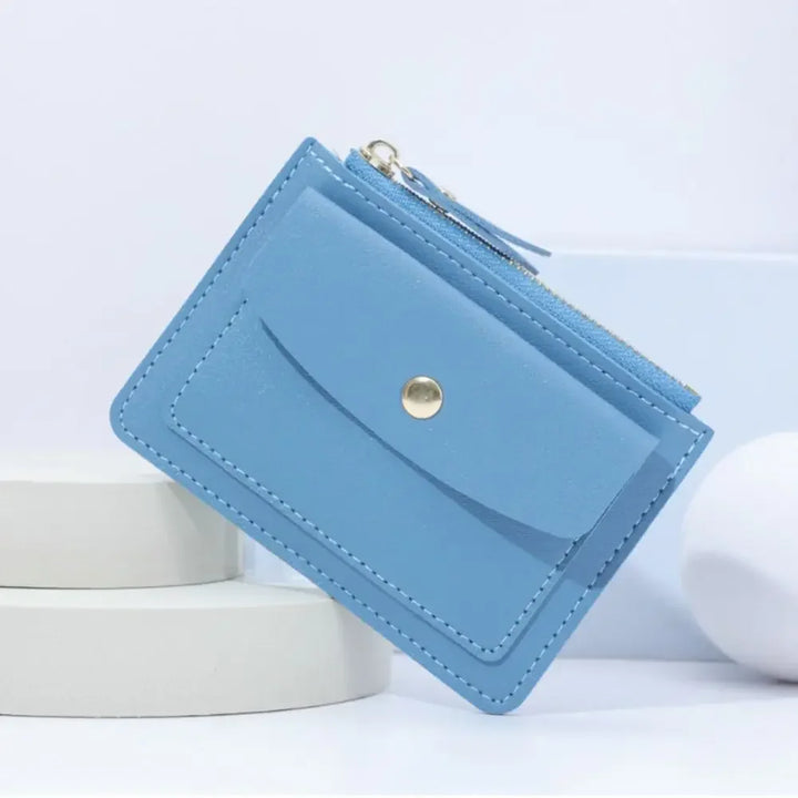 PU Leather Women’s Wallet – Multi-Card Coin Purse with Zipper