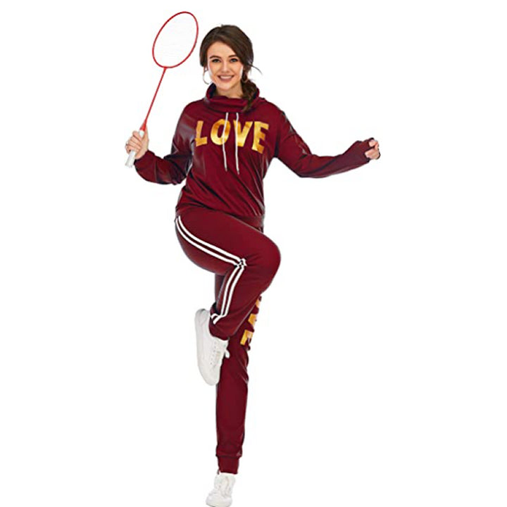 LOVE" Print Hoodie Set