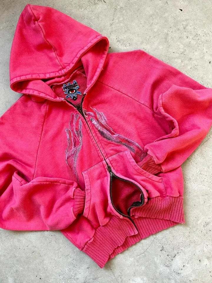 Y2K Letter Print Hoodie