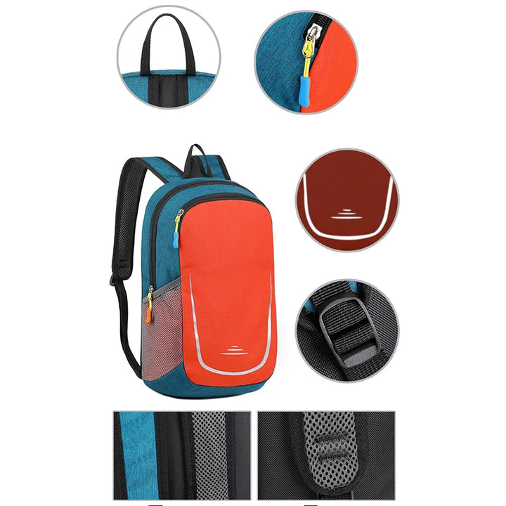 Unisex Waterproof Backpack Wear-Resistant Lightweight Large Capacity Camping Hiking Outdoor Travel Sport Cycling Portable Bag