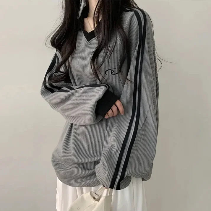 Women's Vintage Polo Sweatshirt
