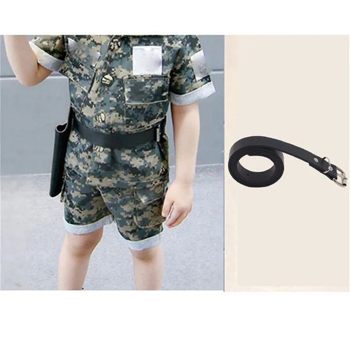 Children PU Leather Belts Boys Girls Kid Waist Strap Waistband Metal Buckle For Jeans Pants Trousers Dress Adjustable Belt