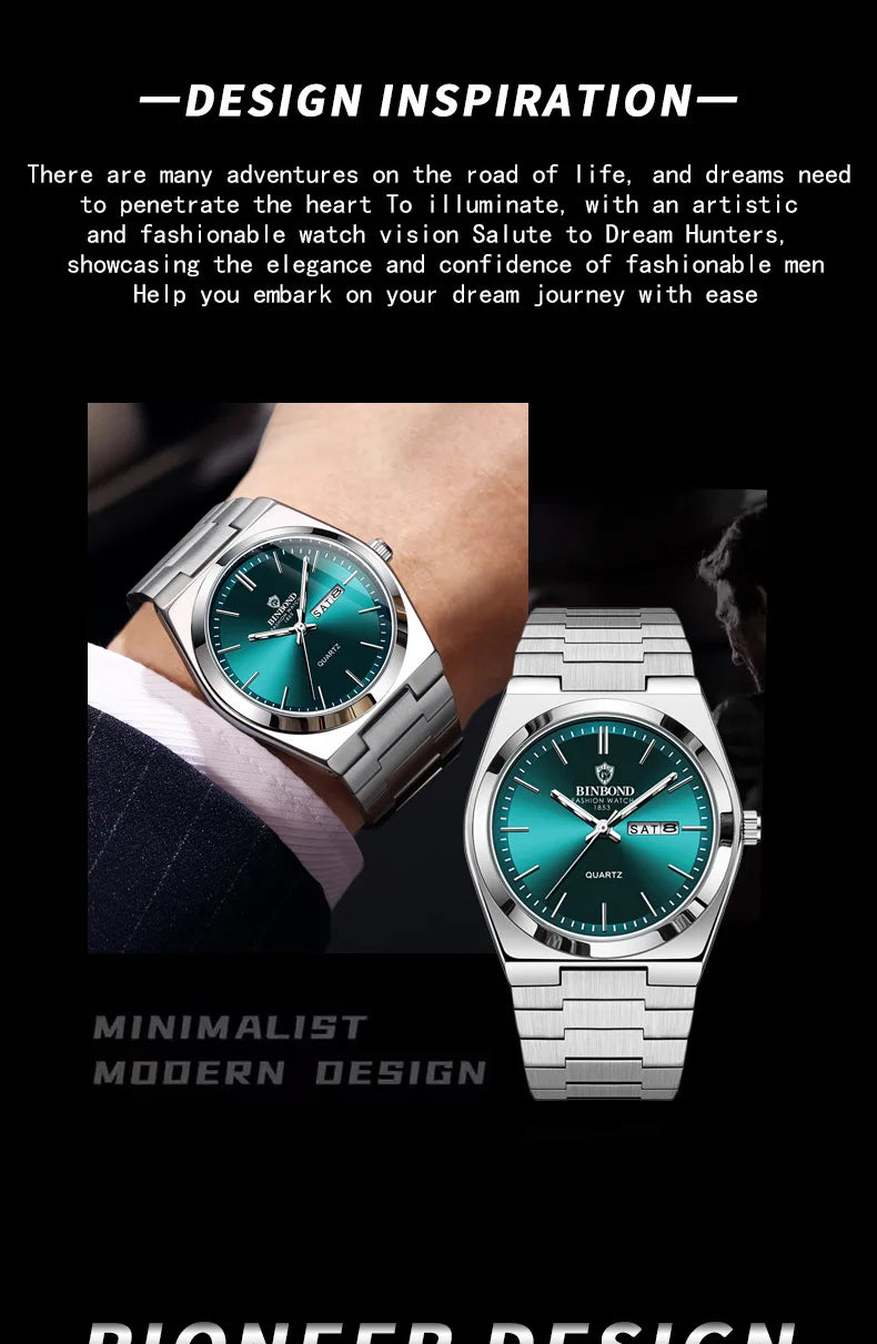 UTHAI Men's Luxury Quartz Watch