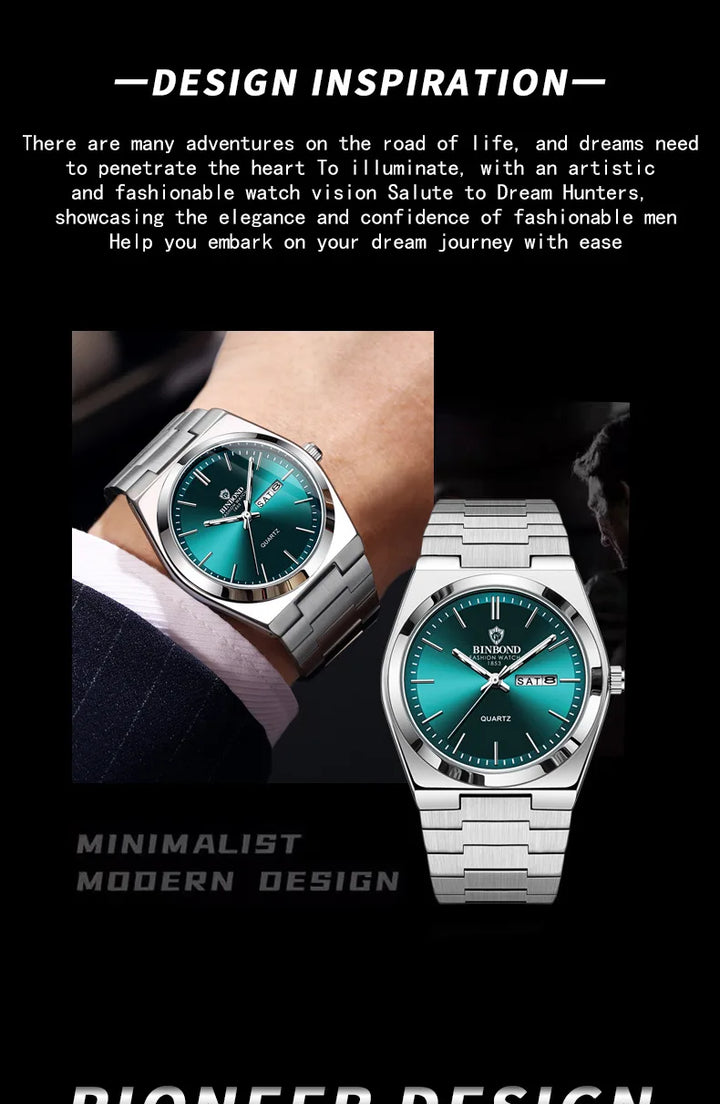 UTHAI Men's Luxury Quartz Watch