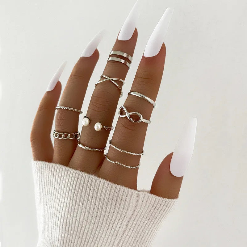 Silver Crystal Rings