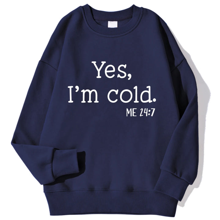 Cold" Printed Sweatshirt