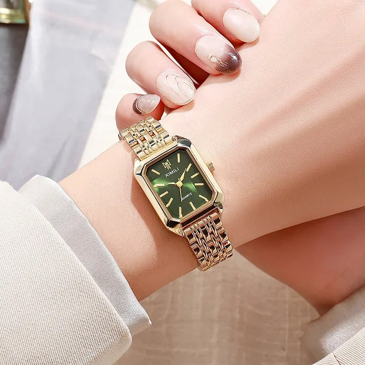 Luxury Stainless Steel Quartz Watch for Women