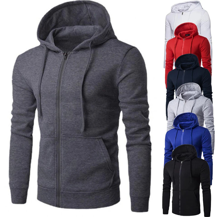 Men's Slim Fit Zip Hoodie