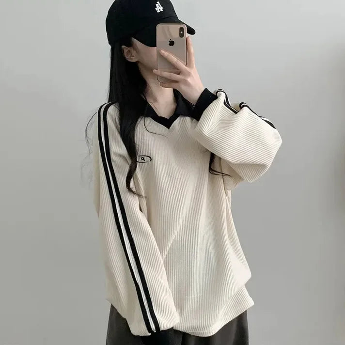 Women's Vintage Polo Sweatshirt