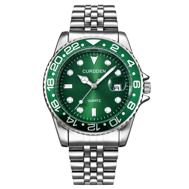 Stainless Steel Band Quartz Watch for Men