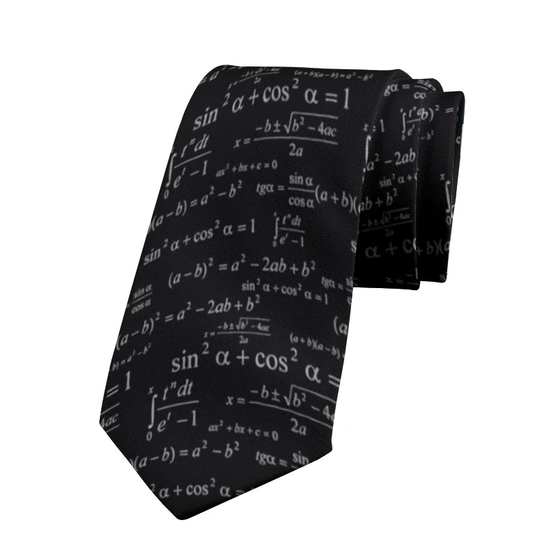 Creative Mathematical Formula Tie – Science & Business Accessories