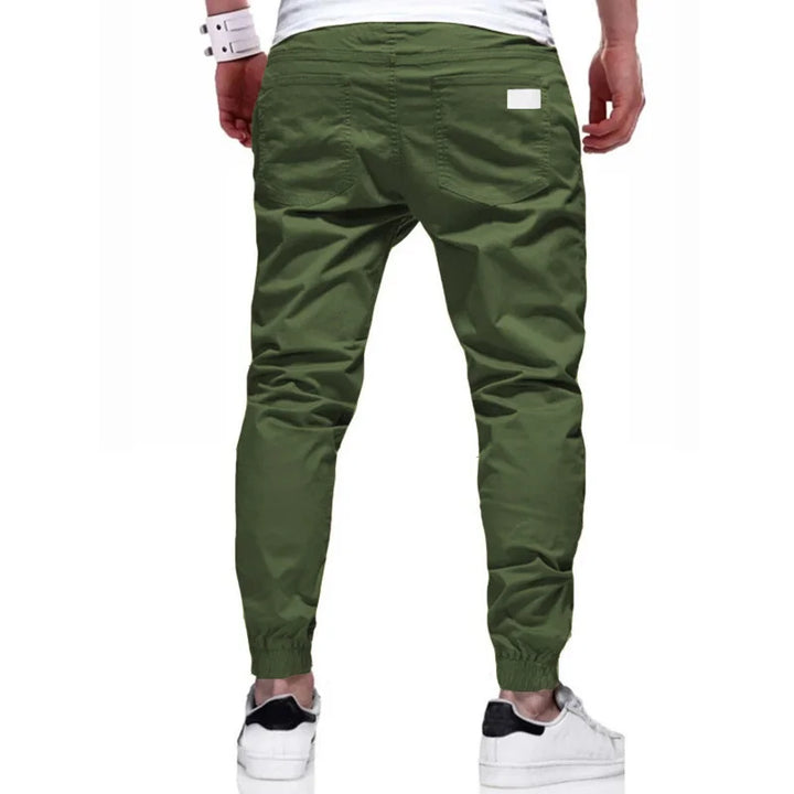 2024 New Cargo Pants Men's Loose Straight sports Clothing Solid color sweatpants Versatile Joggers Woven Casual Male Trousers