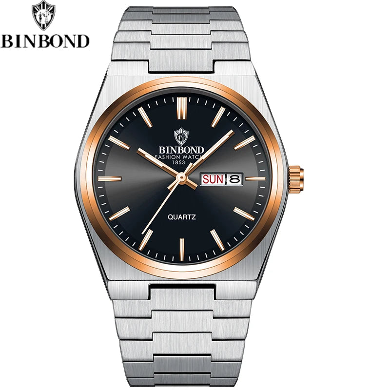 BINBOND Men's Business Quartz Watch