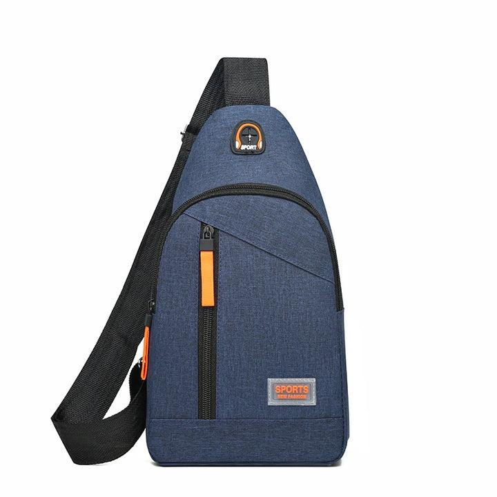Unisex square bag, men's and women's new chest bag, single shoulder crossbody bag, chest crossbody bag, fashionable and versatil