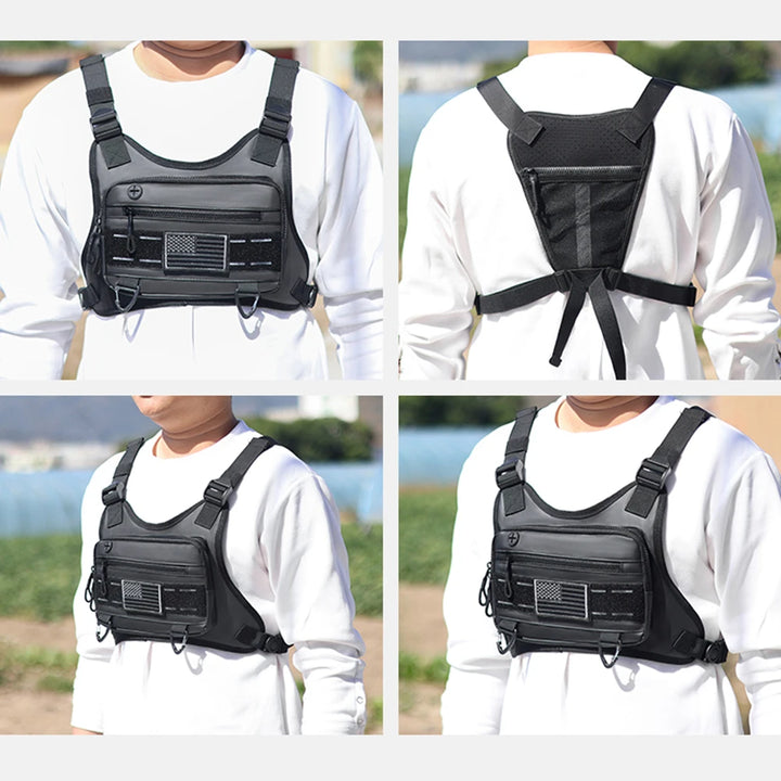 Outdoor Chest Bag – Adjustable Straps & Large Capacity for Cycling & Climbing