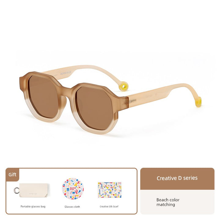 Olivioco Creative Parent-Child Eye Protection Men's and Women's Sunglasses